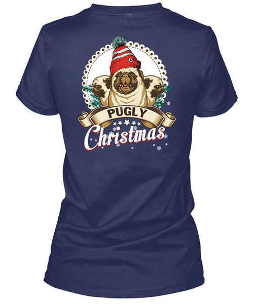 Pugly Christmas T Shirt, I Love Christmas T Shirt