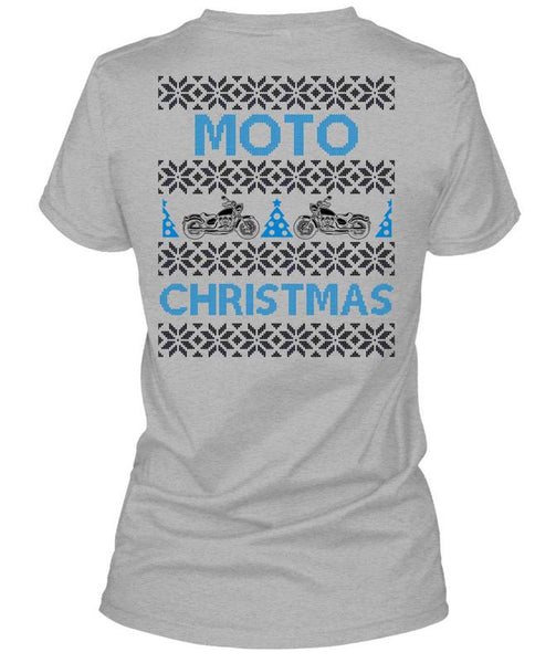 Moto Christmas T Shirt, This Girl Loves Christmas T Shirt