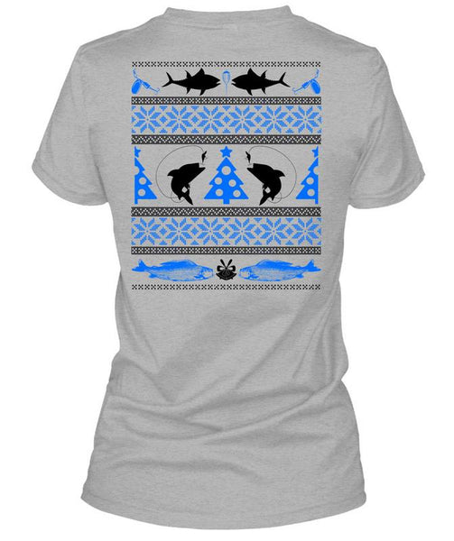 I Love Fishing T Shirt, I Love Christmas T Shirt