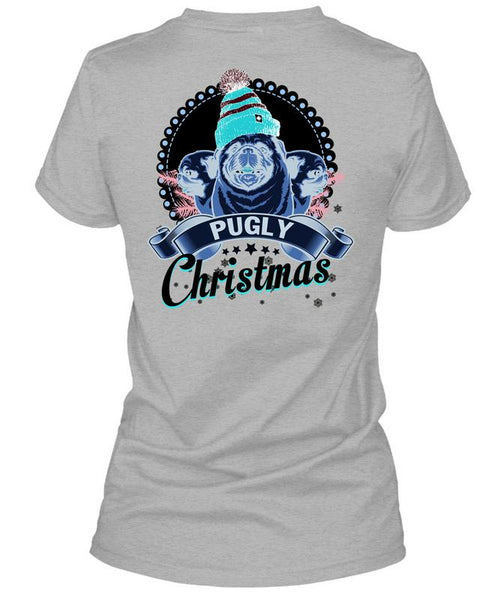 Pugly Christmas T Shirt, I Love My Dog T Shirt