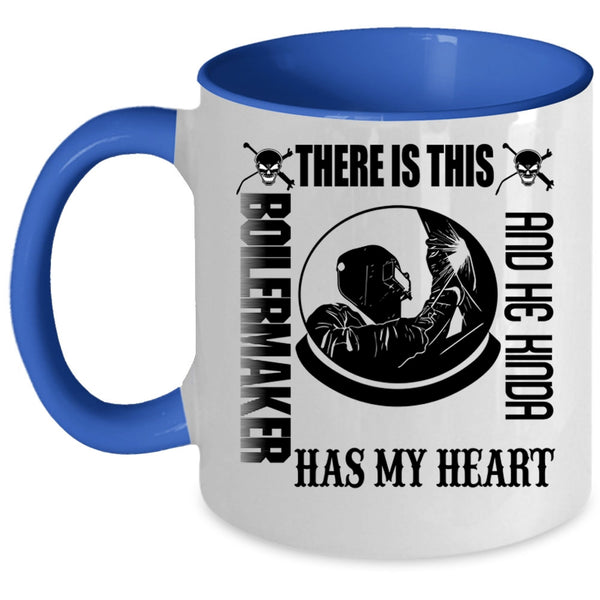 Cute Boilermaker Coffee Mug, This Boilermaker Kinda Has My Heart Accent Mug