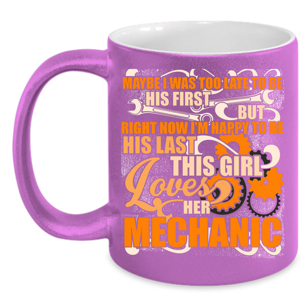This Girl Loves Her Mechanic Coffee Mug, Cute Love Coffee Cup