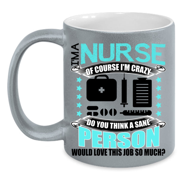 Awesome Nurses Coffee Mug, I'm A Nurse Accent Mug