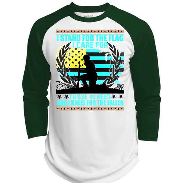 I Stand For The Flag T Shirt, I Love Veteran T Shirt, Awesome T-Shirts  (Polyester Game Baseball Jersey)