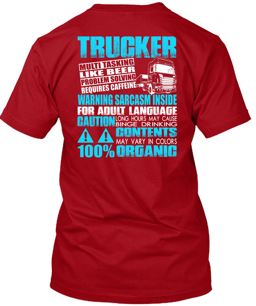 Trucker Multitasking Like Beer T Shirt, I Love Beer T Shirt