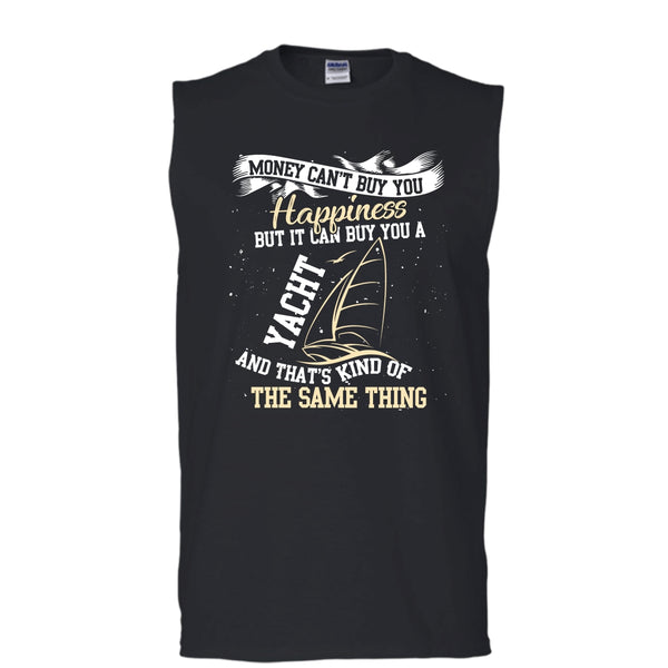 A black t-shirt with the shopify logo