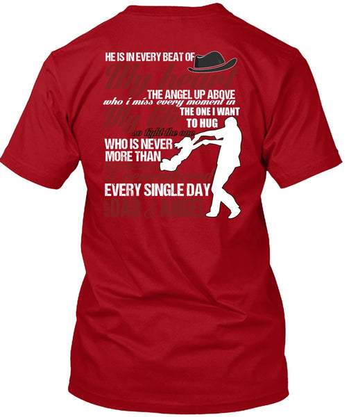 He Is My Dad And Angel T Shirt, My Heart T Shirt