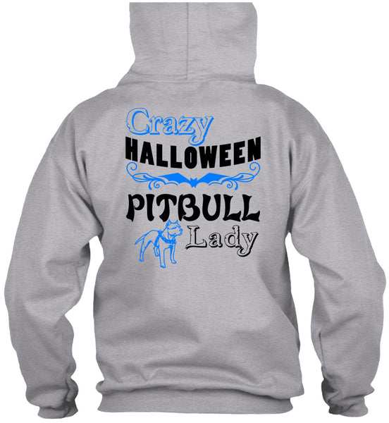 Crazy Halloween Pit Bull Lady T Shirt, Wait For Halloween T Shirt