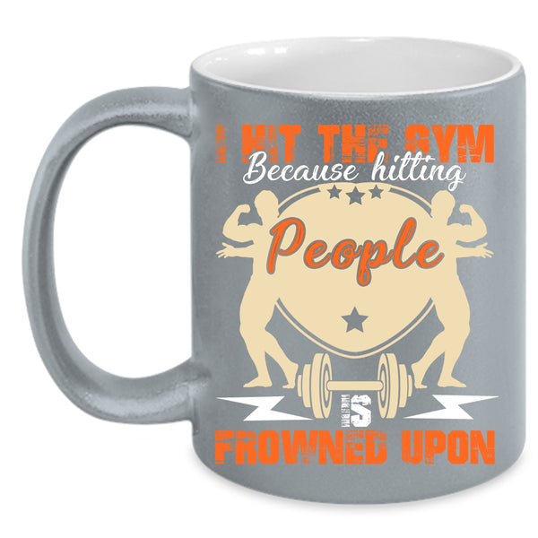 I Hit The Gym Coffee Mug, Cool Gift For Gymnast Coffee Cup