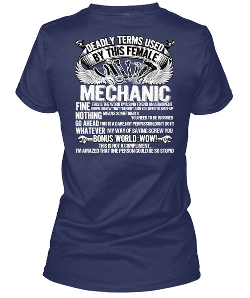 This Female Mechanic T Shirt, Being A Mechanic T Shirt