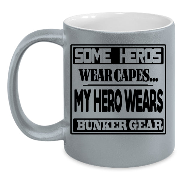 Awesome Firefighters Coffee Mug, Bunker Gear Accent Mug