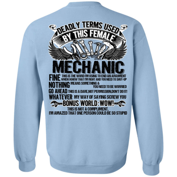I Love Mechanic T Shirt, This Female Mechanic Sweatshirt