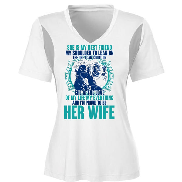 I'm Proud To Be Her Wife T Shirt, I Love Wife T Shirt, Awesome T-Shirts