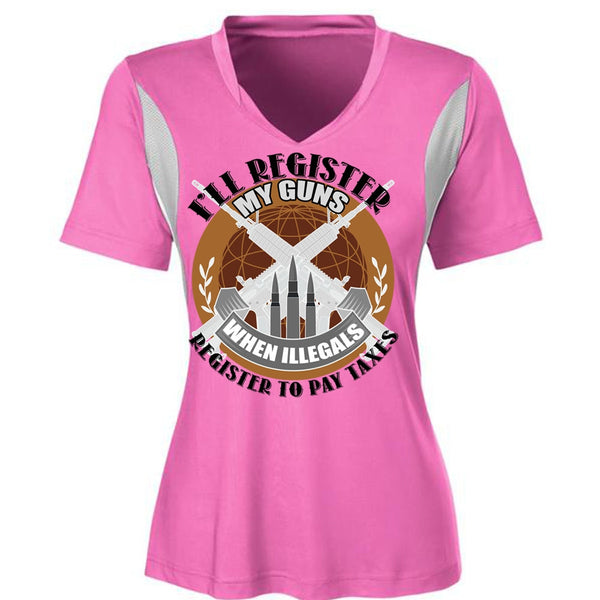 I'll Register My Guns T Shirt, I Love Veteran T Shirt, Awesome T-Shirts