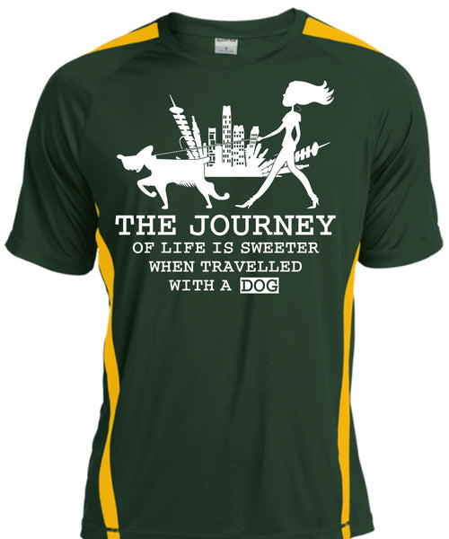 The Journey Of Life Is Sweeter T Shirt, Travelled With A Dog T Shirt, Cool Shirt