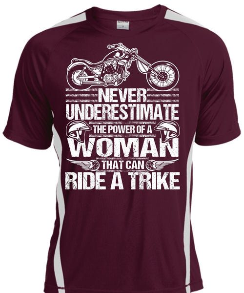 Ride A Trike T Shirt, The Power Of A Woman T Shirt, Cool Shirt