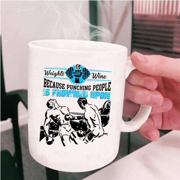 Cool Gift For My Son Coffee Mug, Weights Wine Cup