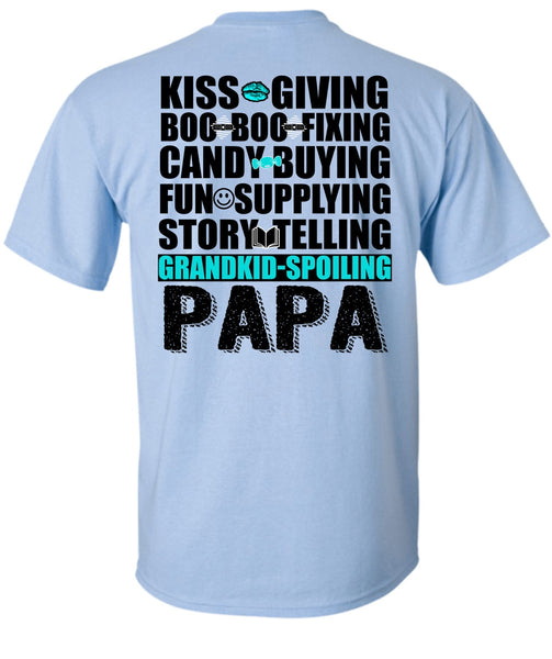 Grandkid-Spoiling Papa T Shirt, I Love Papa T Shirt