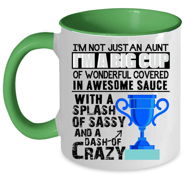 Awesome Aunt Coffee Mug, I'm Not Just An Aunt Accent Mug