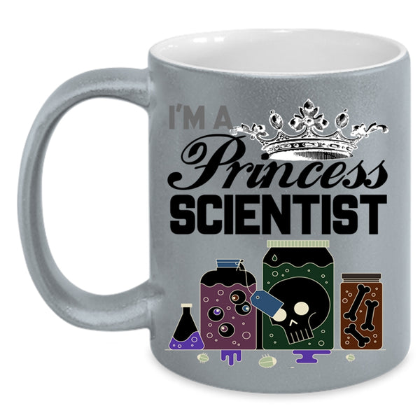 Cute Gift For My Daughter Coffee Mug, I'm A Princess Scientist Accent Mug