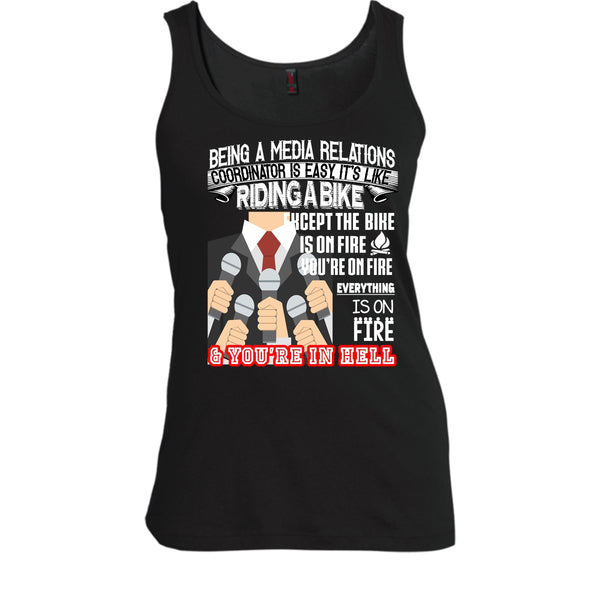 Being A Media Relations T Shirt, It’s Like Riding A Bike T Shirt, Cool T Shirt