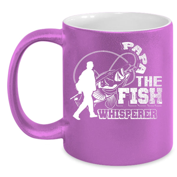 Papa Coffee Mug, Cool Fishing Dad Coffee Cup