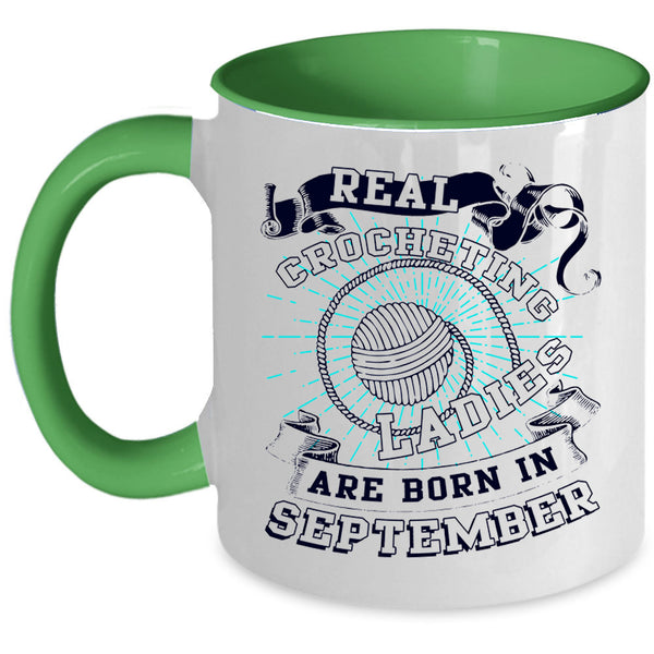 Born In September Coffee Mug, Real Crocheting Ladies Accent Mug