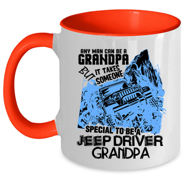 Best Dad Ever Coffee Mug, Special To Be A Jeep Driver Grandpa Accent Mug