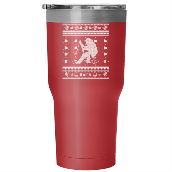 Painter Tumbler 30 oz Stainless Steel, Cool Ugly Christmas Travel Mug