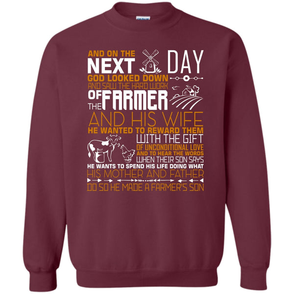 He Made A Farmer's Son T Shirt, I'm A Farmer's Son Sweatshirt