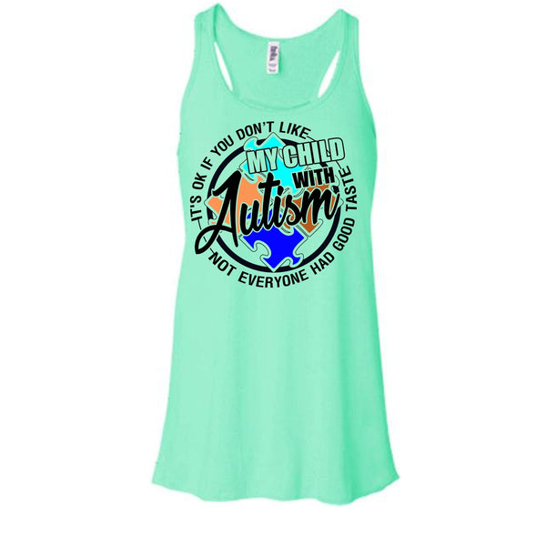 My Child With Autism T Shirt, Gift For Autism Parents Tank Top