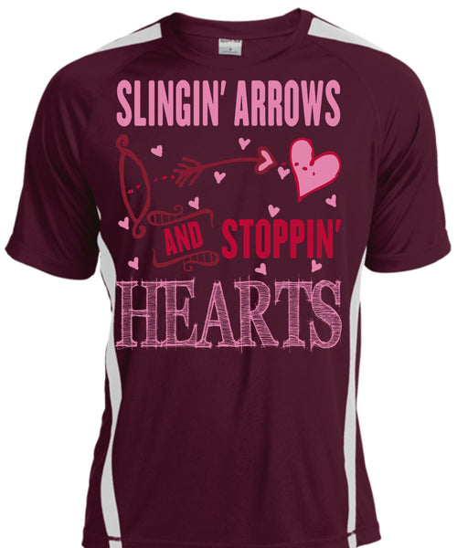 Slinging Arrows And Stopping Hearts T Shirt, I Love Husband T Shirt, Cool Shirt