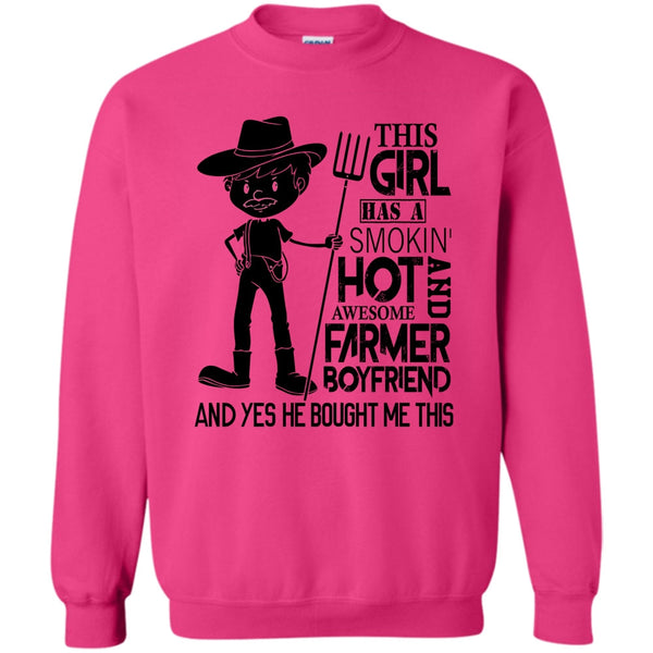 Gift Farmer T Shirt, Awesome Farmer Boyfriend Sweatshirt