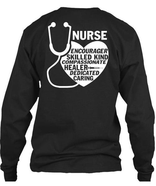 Nurse Encourager Skilled Kind T Shirt, Healer Dedicated Caring T Shirt