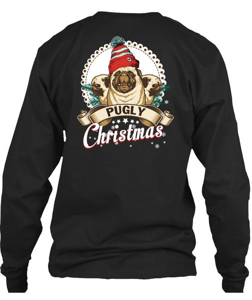 Pugly Christmas T Shirt, I Love Christmas T Shirt