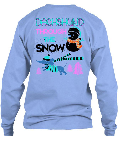 Dachshund Through The Snow T Shirt, This Girl Loves Christmas T Shirt
