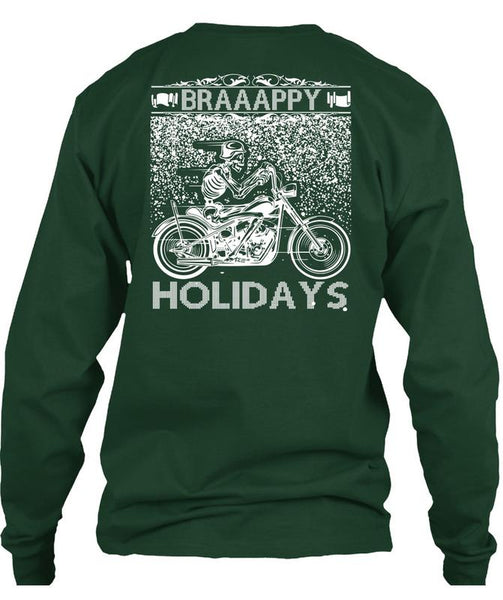 Braaappy Holidays T Shirt, I Love Christmas T Shirt