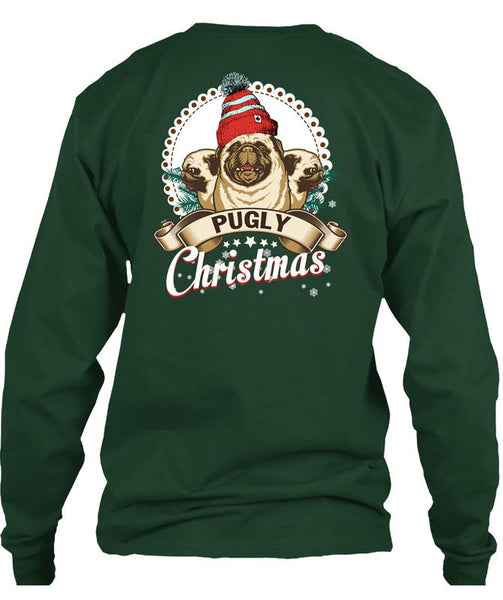 Pugly Christmas T Shirt, I Love Christmas T Shirt