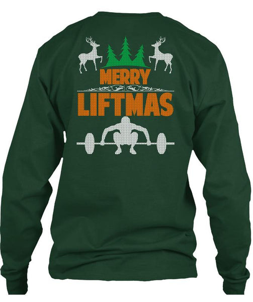 Merry Liftmas T Shirt, I Love Christmas T Shirt