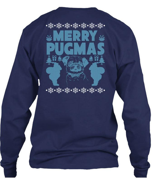 Merry Pugmas T Shirt, I Love Christmas T Shirt