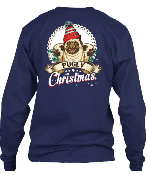 Pugly Christmas T Shirt, I Love Christmas T Shirt