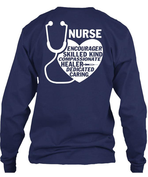Nurse Encourager Skilled Kind T Shirt, Healer Dedicated Caring T Shirt
