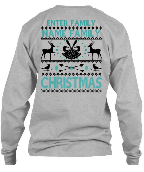 Enter Family Name Family Christmas T Shirt, This Girl Loves Christmas T Shirt