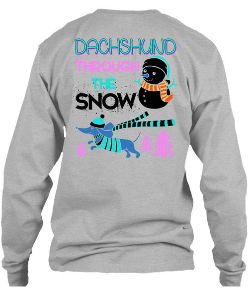 Dachshund Through The Snow T Shirt, This Girl Loves Christmas T Shirt