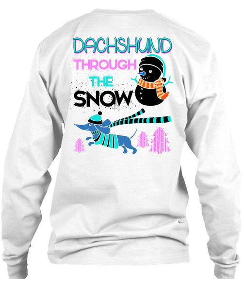 Dachshund Through The Snow T Shirt, This Girl Loves Christmas T Shirt