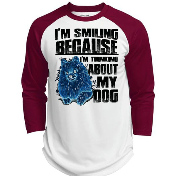 I'm Thinking About My Dog T Shirt, I Love My Dog T Shirt, Awesome T-Shirts  (Polyester Game Baseball Jersey)