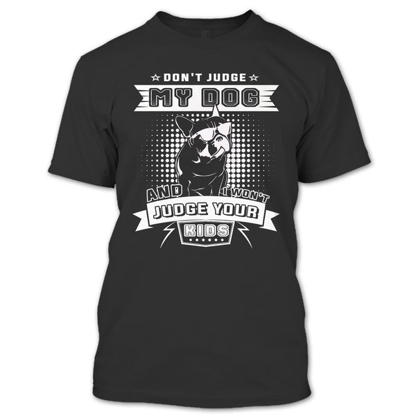 A black t-shirt with the shopify logo