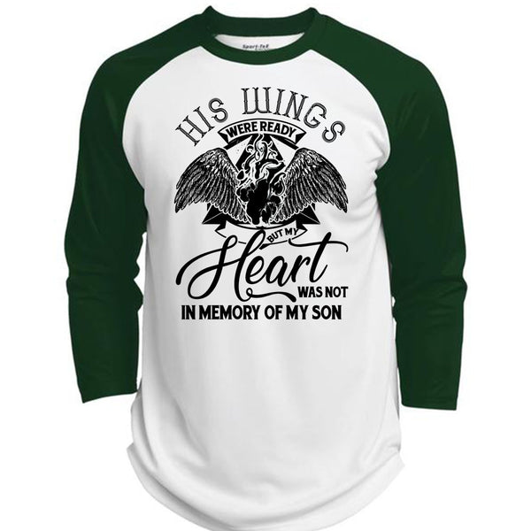 My Heart Was Not In Memory Of My Son T Shirt, I Love Son T Shirt, Awesome T-Shirts  (Polyester Game Baseball Jersey)