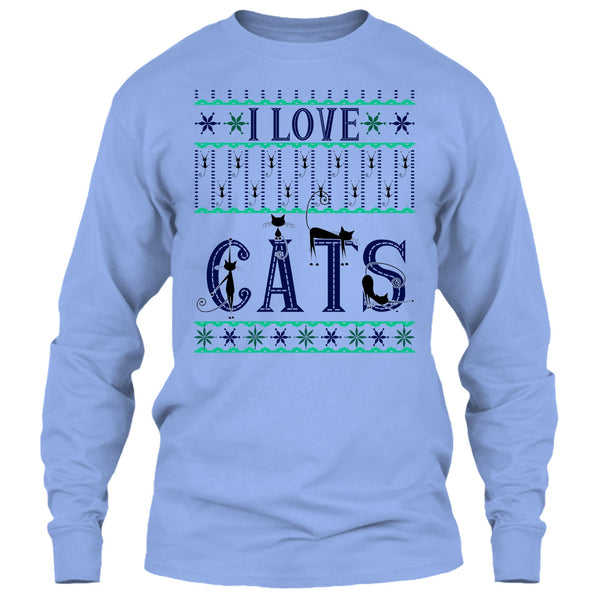I Love Cats T Shirt, Catmas T Shirt