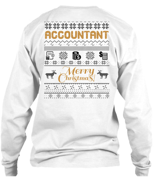 Accountant Merry Christmas T Shirt, I Love Accountant T Shirt